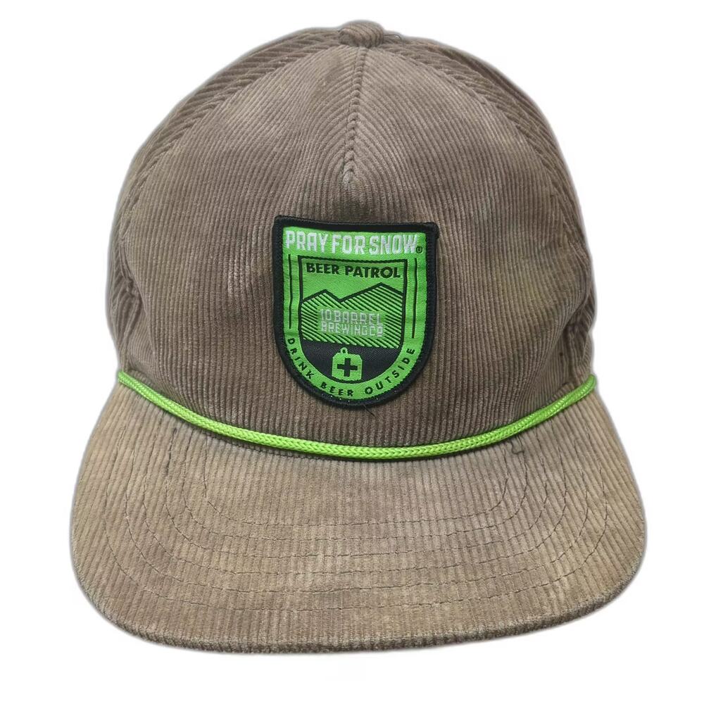 10 Barrel Brewing Co 5 Panel Brown Green OS Corduroy Rope Beer Patrol Hat